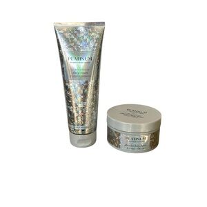 Bath & Body Works Platinum (Bergamot, Patchouli Musk) Body Butter & Cream Set